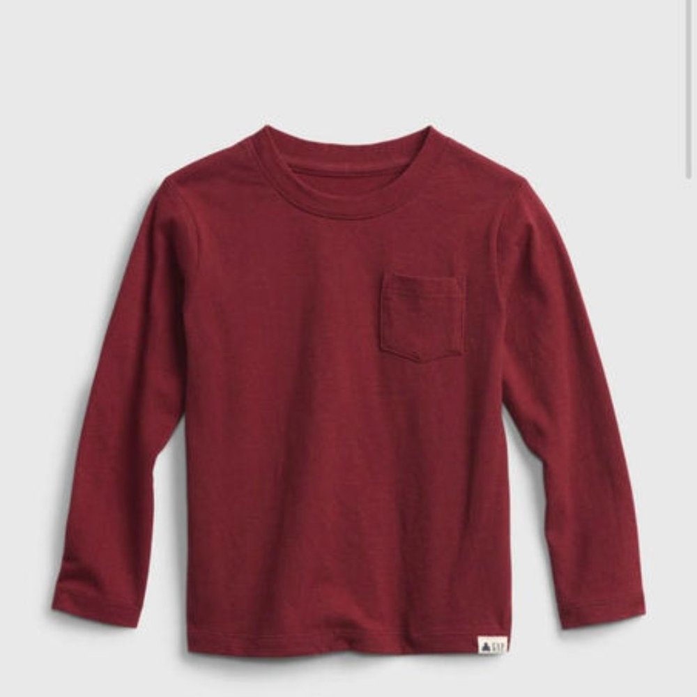 Baby Gap Long Sleeved Tee Burgundy
